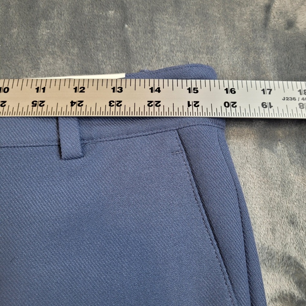 Loft Outlet Slate Blue High Rise Wide Leg Petite Cuffed Trousers Pants 6P NEW - Picture 7 of 9